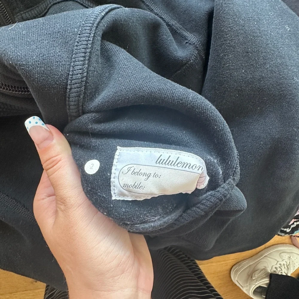 Lululemon Old Style Black Full Zip Scuba Jacket!